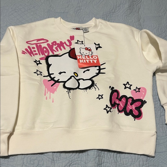 Hello Kitty Cream Sweatshirt - Picture 1 of 2